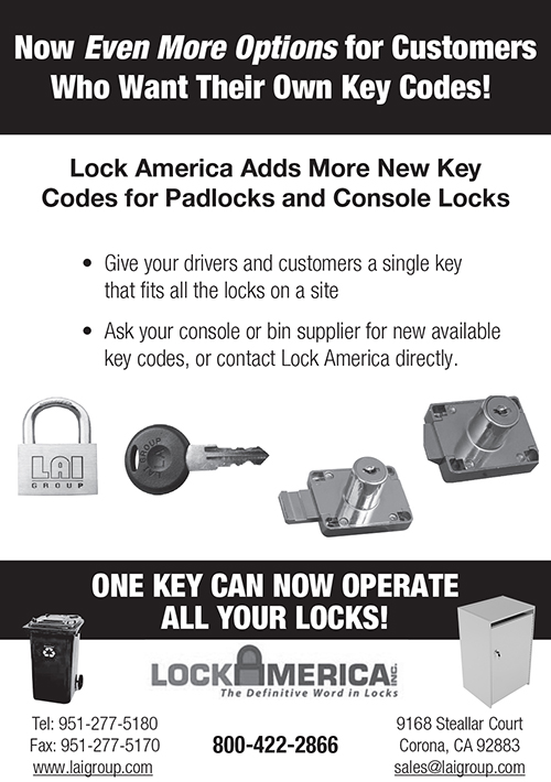 Key Codes for Padlocks and Console Locks